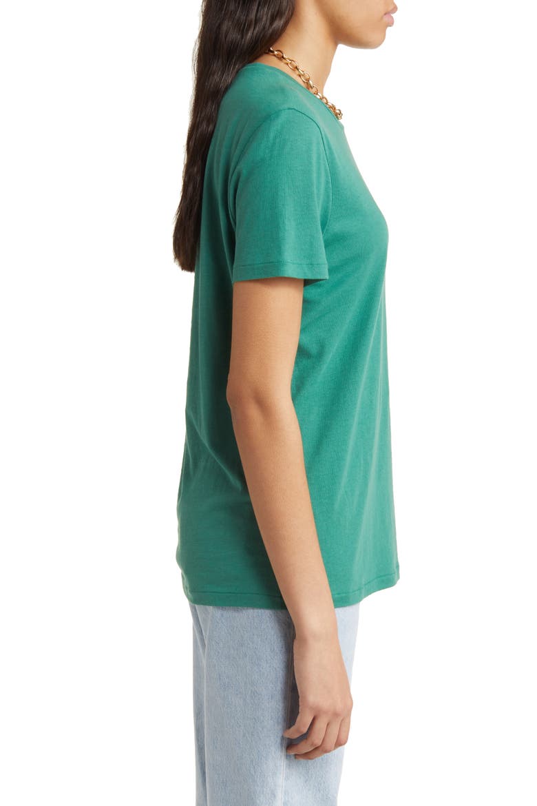 Organic Cotton Blend T-Shirt, Alternate, color, GREEN CARGO