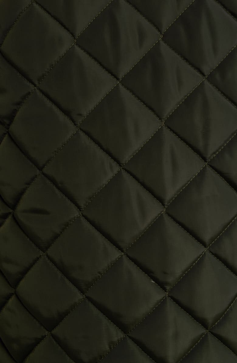 Lucky Brand Quilted A-Lined Hooded Coat, Alternate, color, 