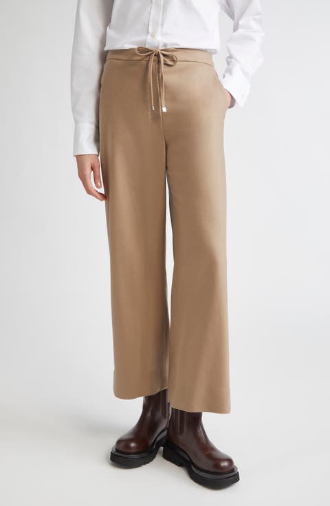Flora Stretch Virgin Wool Drawstring Pants