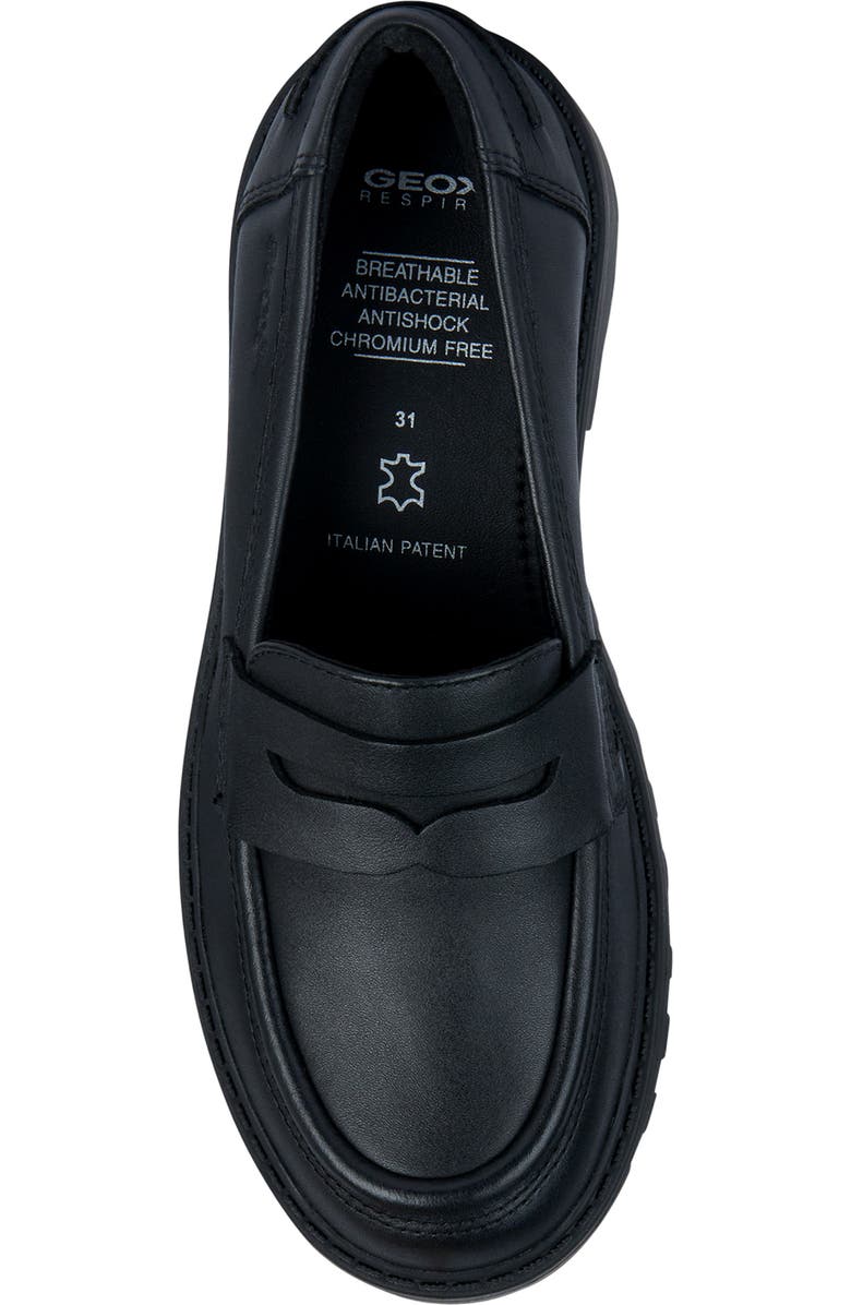 Geox Kids' Casey Penny Loafer, Alternate, color, Black