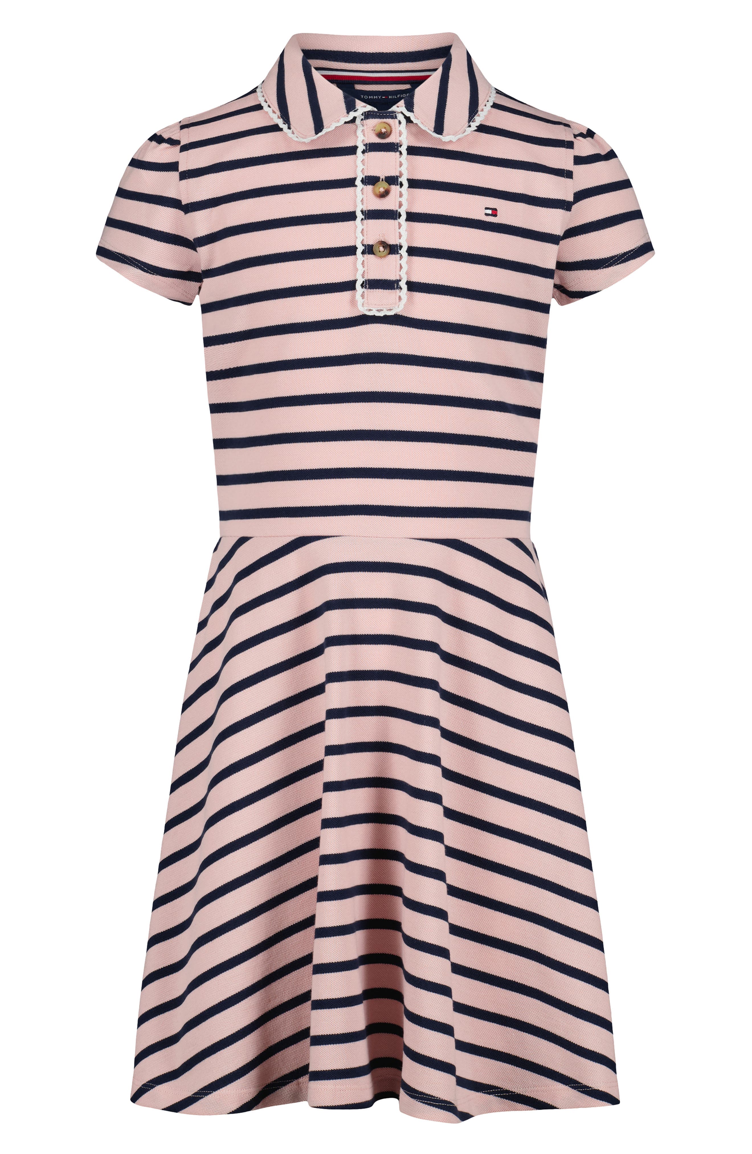 Kids' Breton Striped Polo Dress