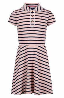 Kids' Breton Striped Polo Dress