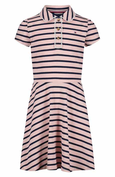 Kids' Breton Striped Polo Dress