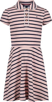 Tommy Hilfiger Kids' Breton Striped Polo Dress