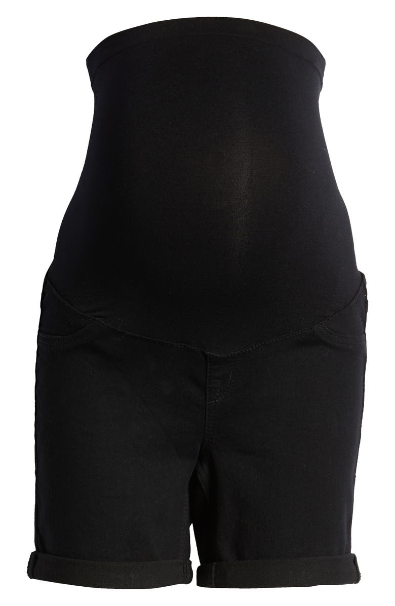 1822 Denim 1822 Re:Denim Over the Bump Rolled Hem Maternity Shorts, Alternate, color,