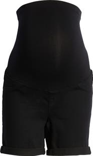 1822 Denim 1822 Re:Denim Over the Bump Rolled Hem Maternity Shorts