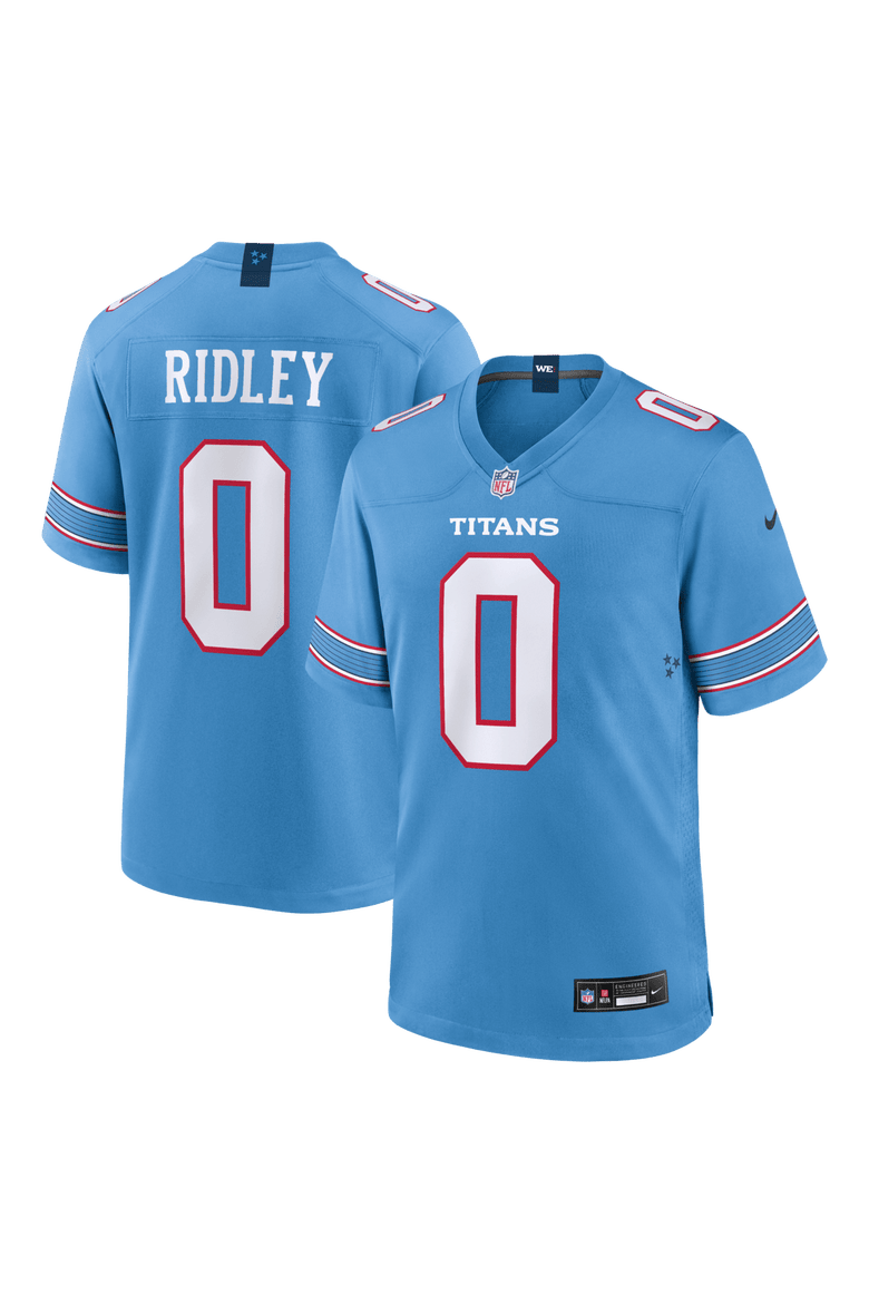 Men's Nike Calvin Ridley Light Blue Tennessee Titans Game Jersey, Main, color, Light Blue