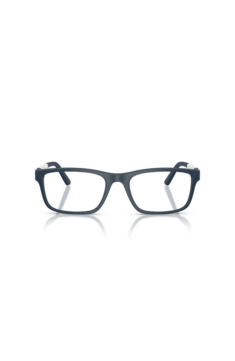 Polo Ralph Lauren 57mm Rectangle optical glasses, Alternate, color, Blue