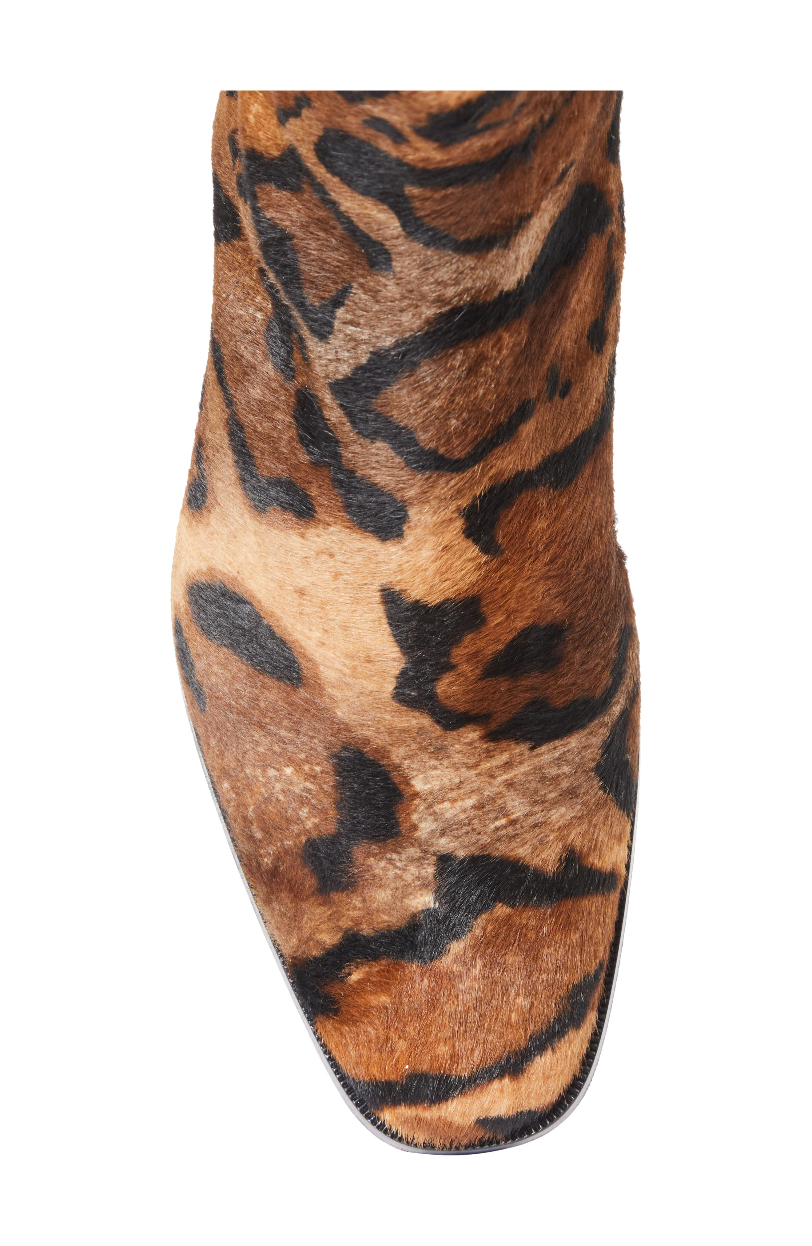 Christian Louboutin Ziggissimo Genuine Calf Hair Ankle Boot, Alternate, color, Brown Print Calf Hair