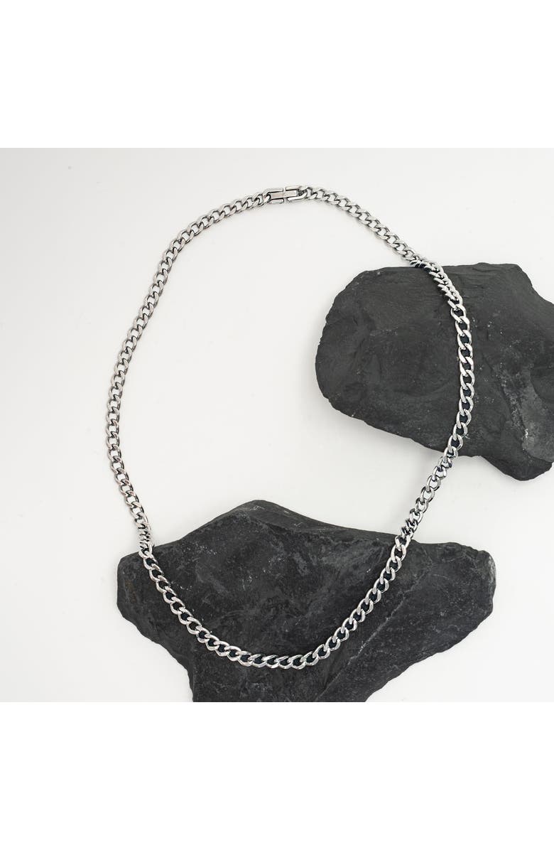 Starfish Project Linked Curb Chain in Stainless Steel, Alternate, color, Silver