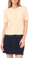 Vince Camuto Covered Button Cardigan