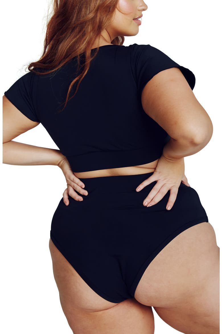 BFF Crop Bikini Top, Alternate, color, BLACK