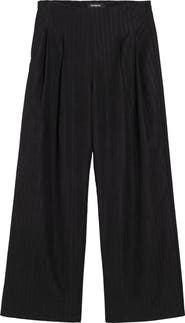 Desigual Pleat Front Wide Leg Pants