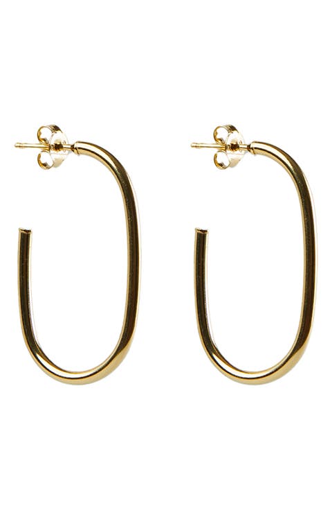U-Shape Hoop Earrings