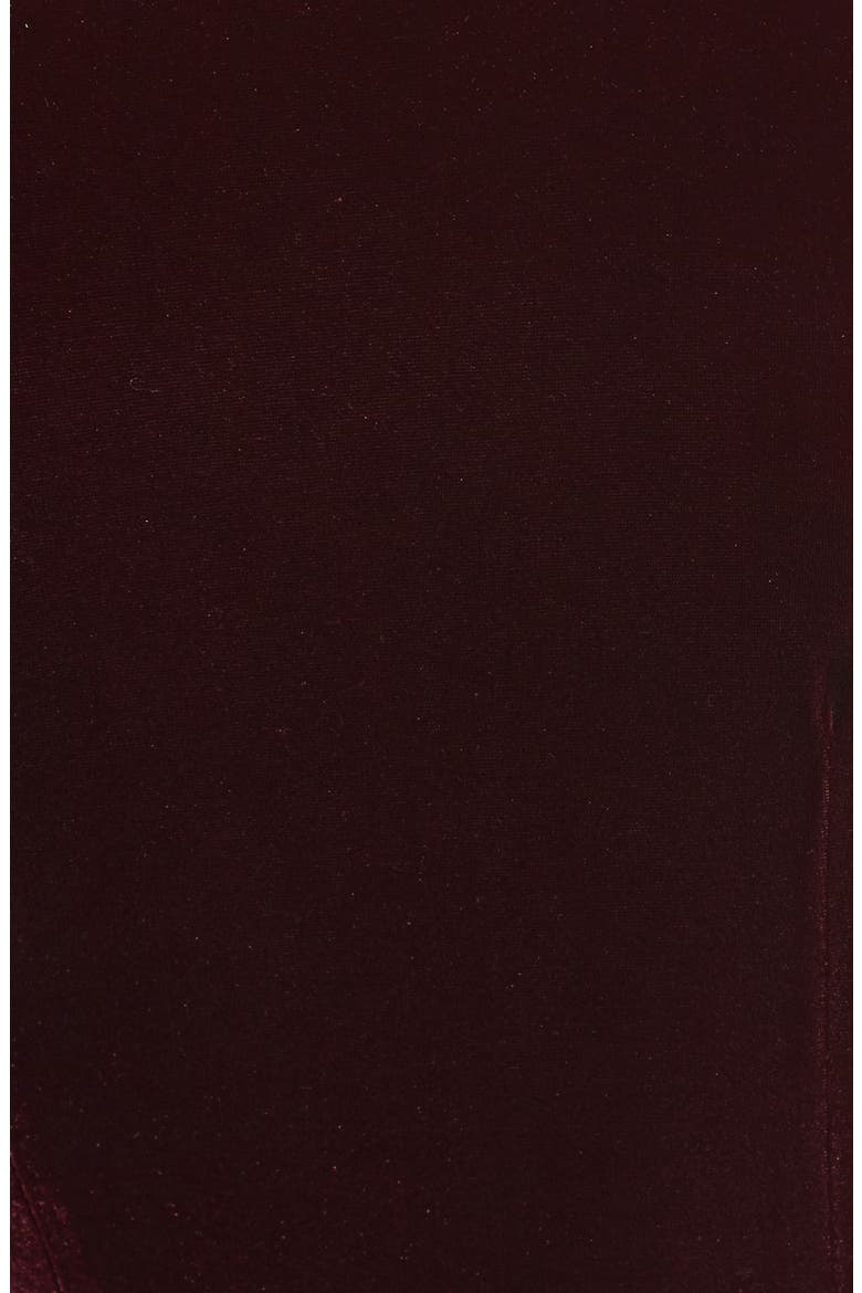 Velvet Faux Wrap Dress, Alternate, color, WINE
