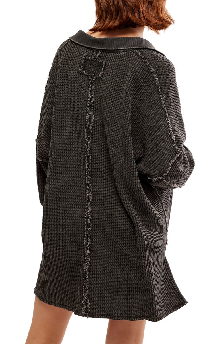 Free People Travis Oversize Thermal Polo, Alternate, color,