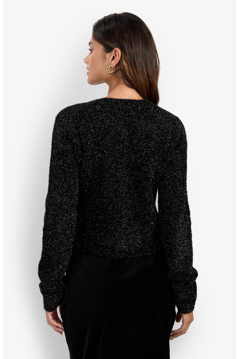 Sinai Sparkly Cardigan, Alternate, color, Black