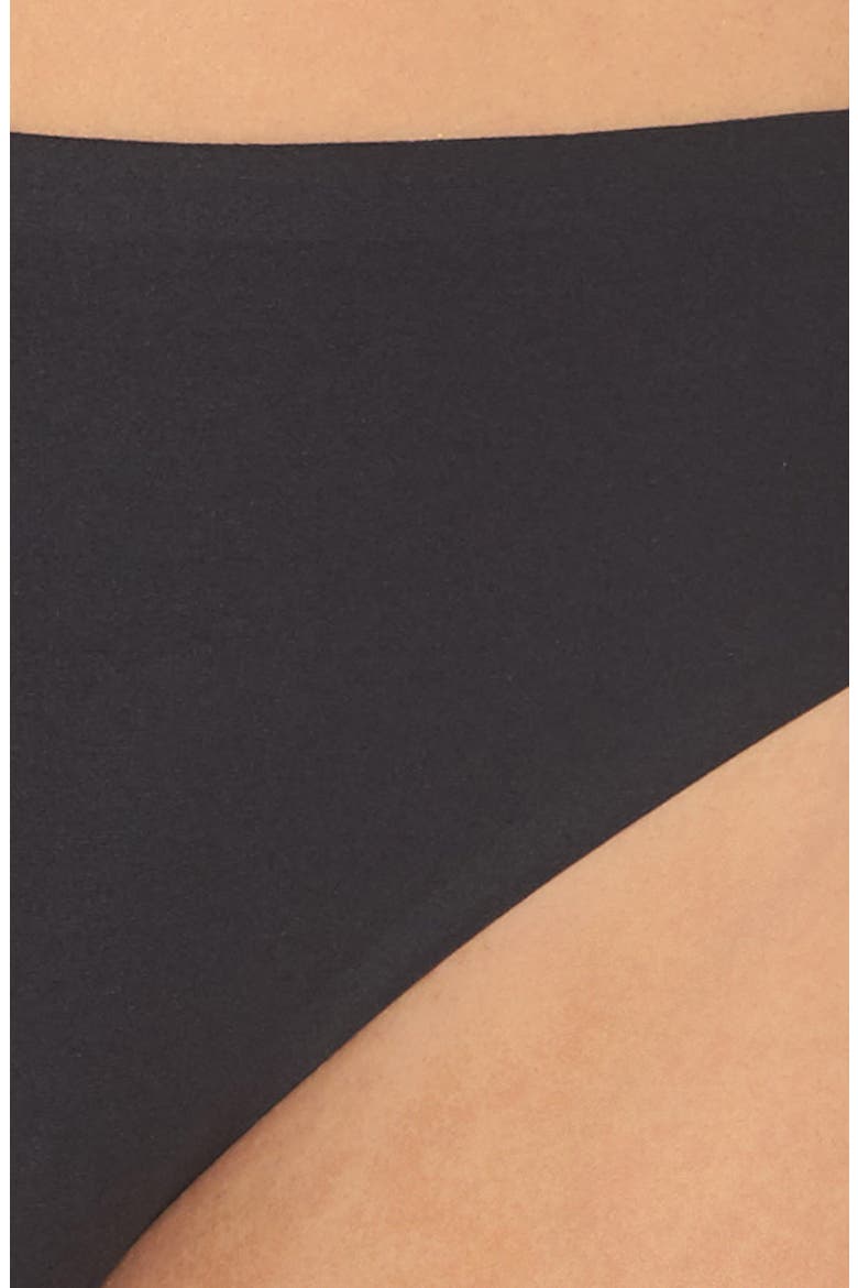 3-Pack Soft Stretch Thongs, Alternate, color, BLACK