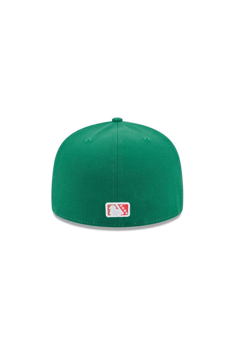 Men's New Era  White Worcester Red Sox Theme Nights 59FIFTY Fitted Hat, Alternate, color, White