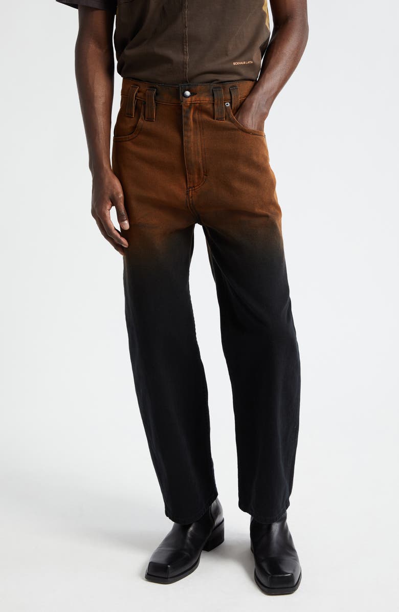 Eckhaus Latta Baggy Gradient Jeans, Main, color, 