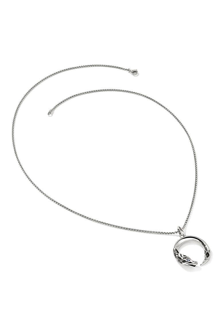 Naga Pendant Necklace, Sterling Silver, Blue Sapphire, Alternate, color, SILVER/BLUE SAPHIRE