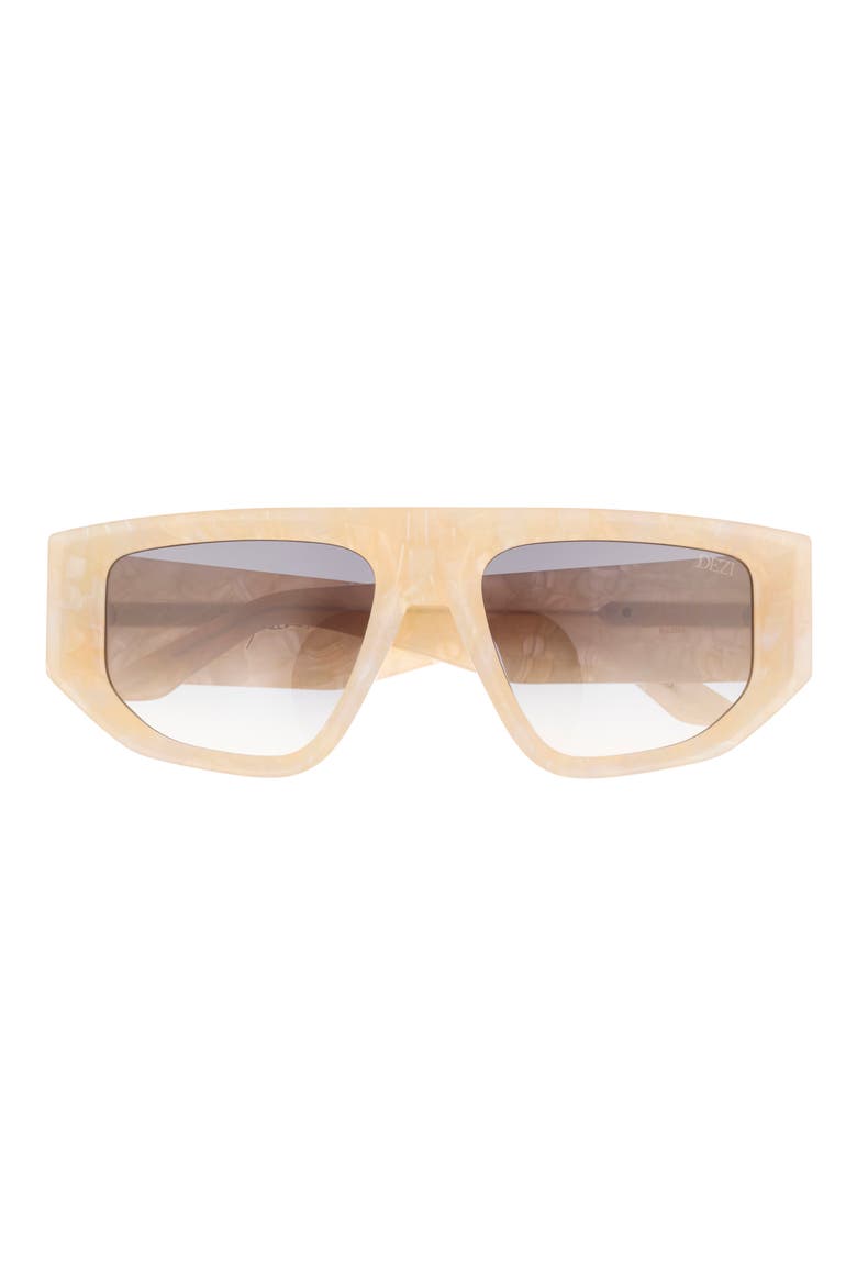 Backtrack 55mm Flat Top Sunglasses, Main, color, LIMESTONE/ SMOKE FADED