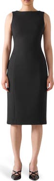LK Bennett Rosa Piqué Sleeveless Sheath Dress