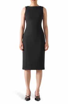 LK Bennett Rosa Piqué Sleeveless Sheath Dress