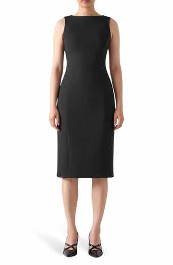 LK Bennett Rosa Piqué Sleeveless Sheath Dress