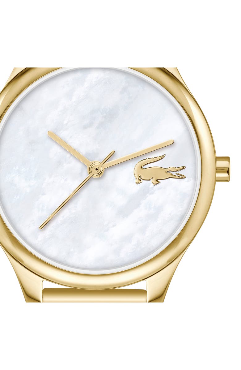 Lacoste Mini Crocodelle Mesh Strap Watch, 28mm, Alternate, color, 