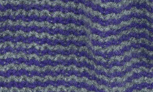 Portolano Stripe Cashmere Beanie In Blue