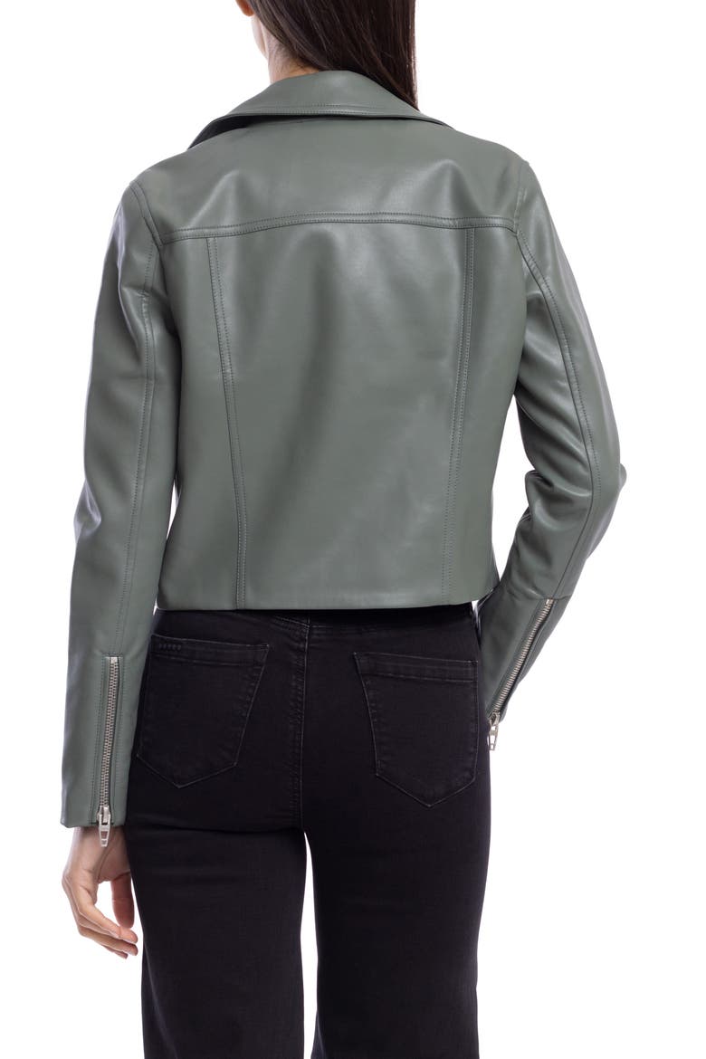 Faux Leather Moto Jacket, Alternate, color, FACE TO FACE