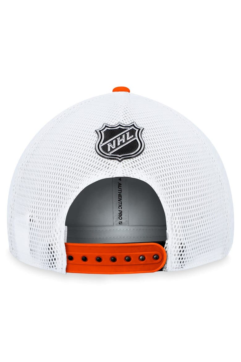 Men's Fanatics Branded  Black Philadelphia Flyers Authentic Pro Rink Trucker Adjustable Hat, Alternate, color, Black