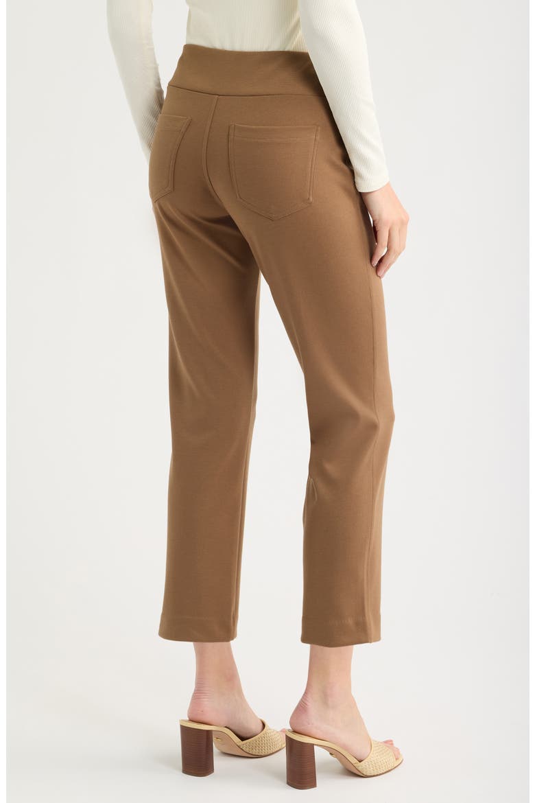 Copley Pull-On Straight Leg Ponte Pants, Alternate, color, OAK