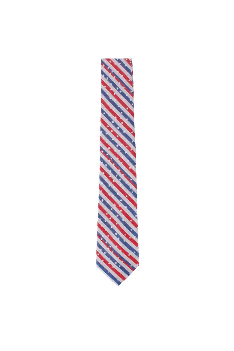 Stars of Valor Silk Novelty Necktie, Alternate, color, Multiple