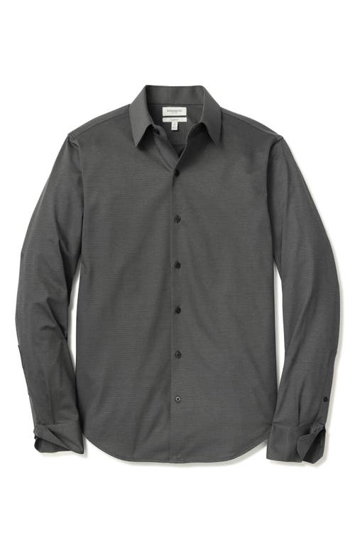 Bonobos Wear To Work Slim Fit Cotton Blend Piqué Performance Button-up Shirt In Gray