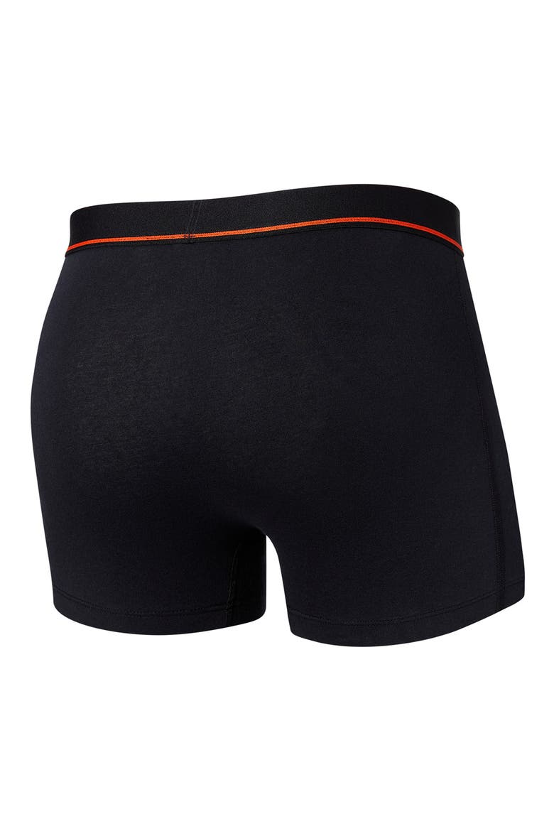 Relaxed Fit Cotton Stretch Trunks, Alternate, color, BLACK