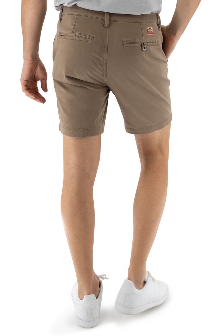 7-Inch Performance Stretch Chino Shorts, Alternate, color, DARK BEIGE/ KHAKI