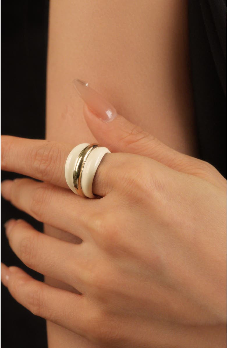 RETRO CHIC Ostuni Ring, Alternate, color, White 
Gold