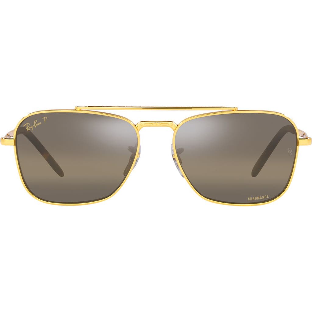 Ray Ban Ray-ban New Caravan 58mm Polarized Square Sunglasses In Multi