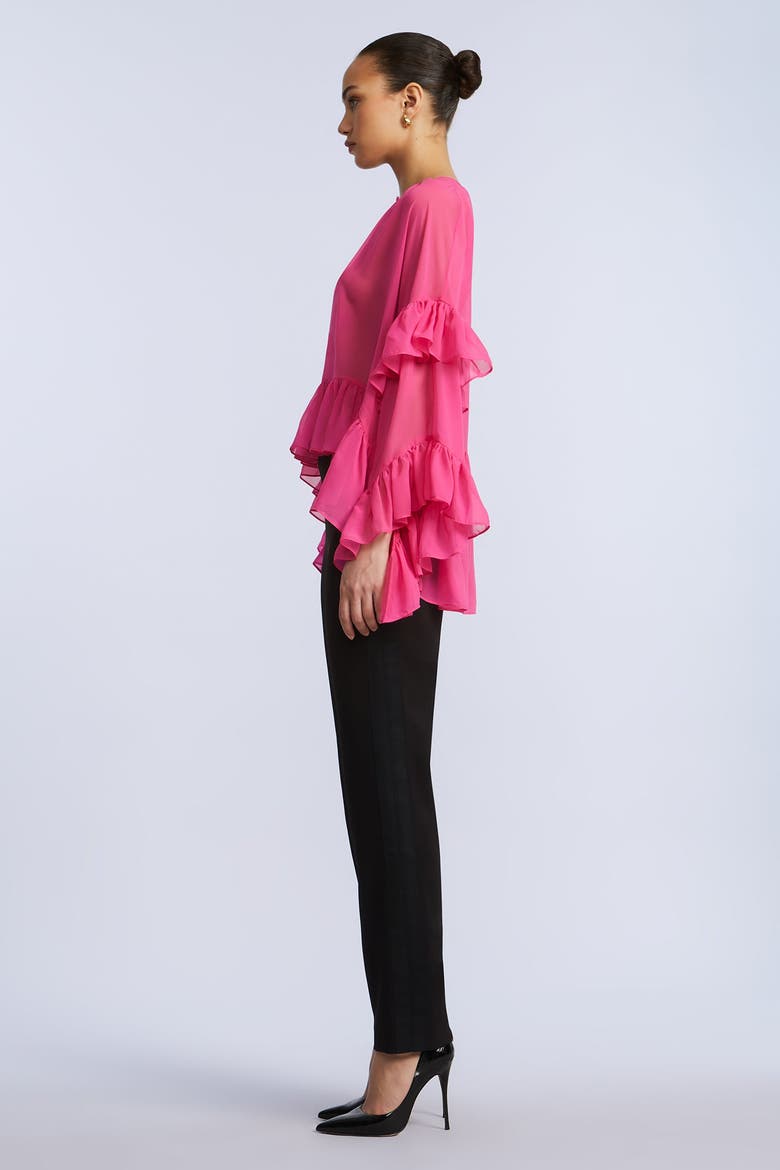 Ruffle Swing Top, Alternate, color, Fuchsia Purple