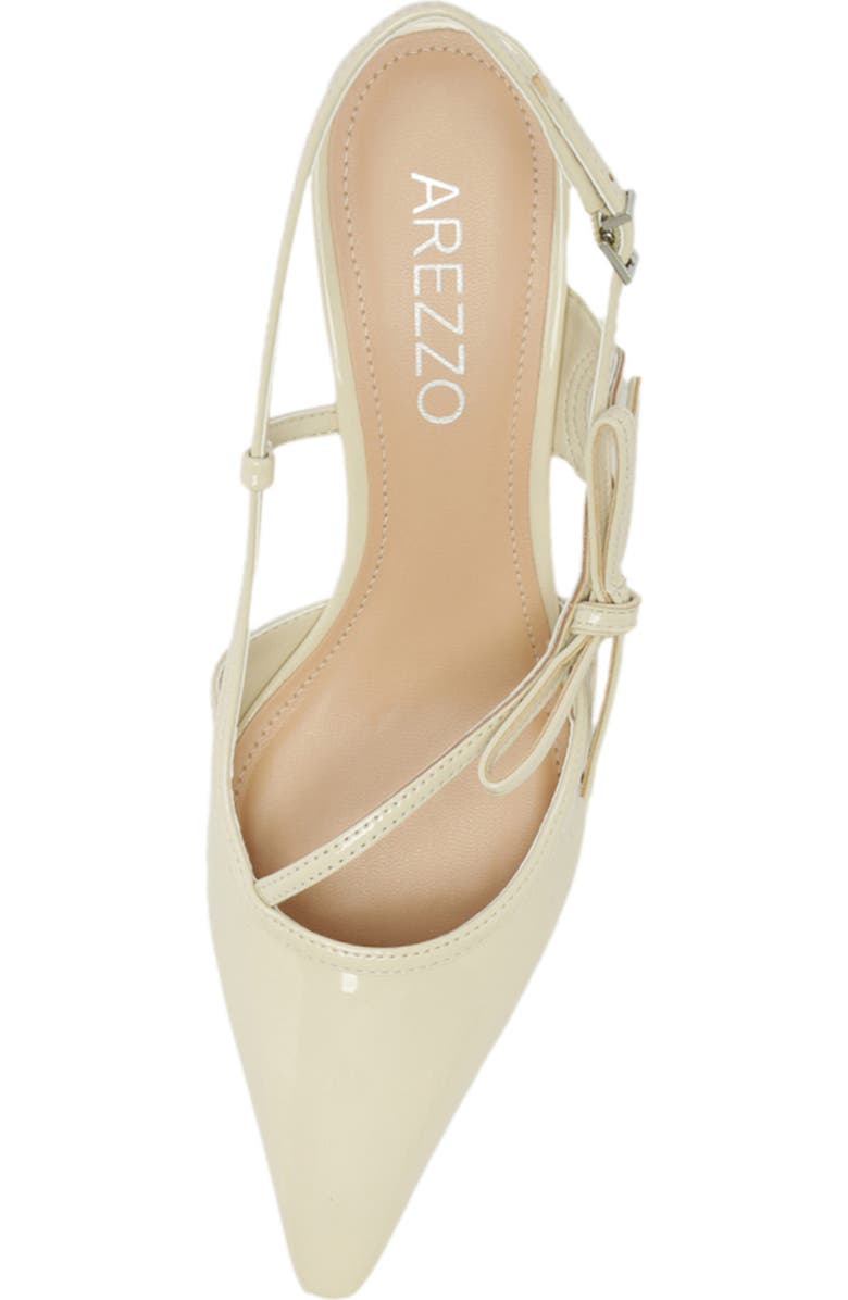 Arezzo Tessa Pointed Toe Slingback Pump, Alternate, color, Polar White