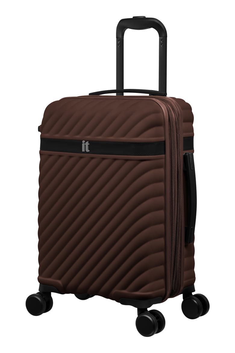 Sandringham Hardshell Carry-On Spinner Suitcase, Main, color, SHAVED CHOCOLATE