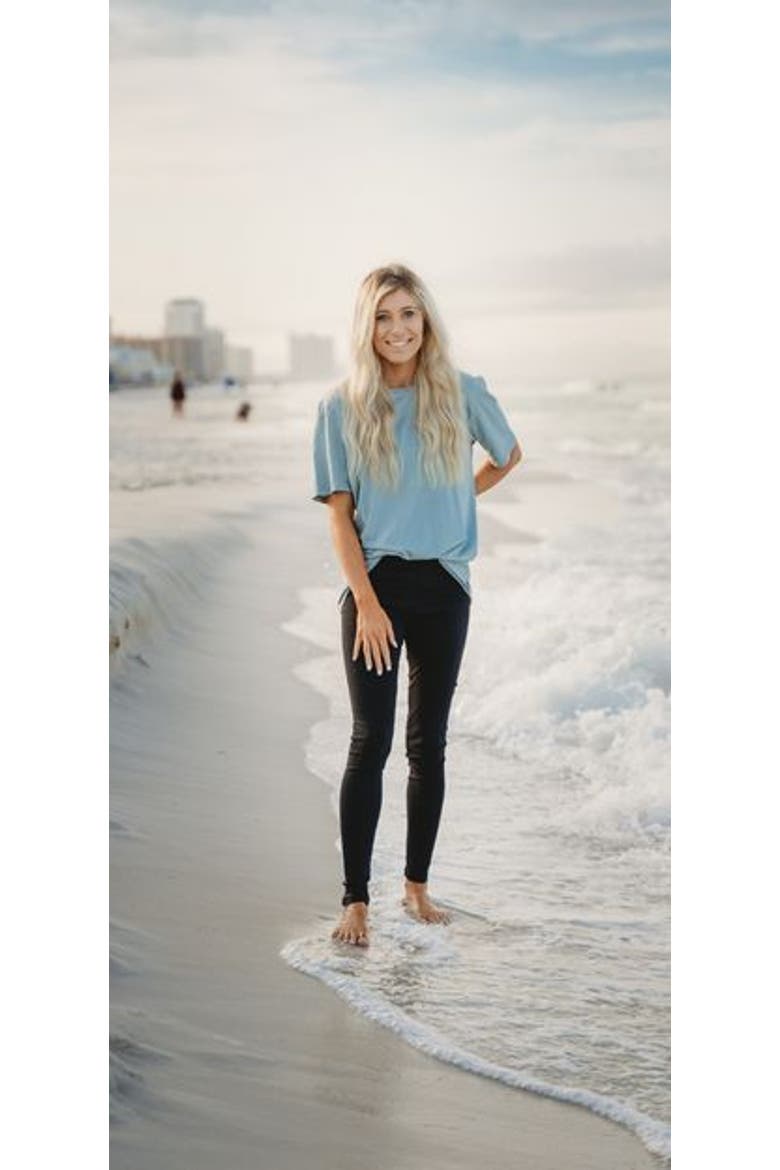 Women's Soft 100% Cotton Everyday Wear Leggings, Alternate, color, Navy
