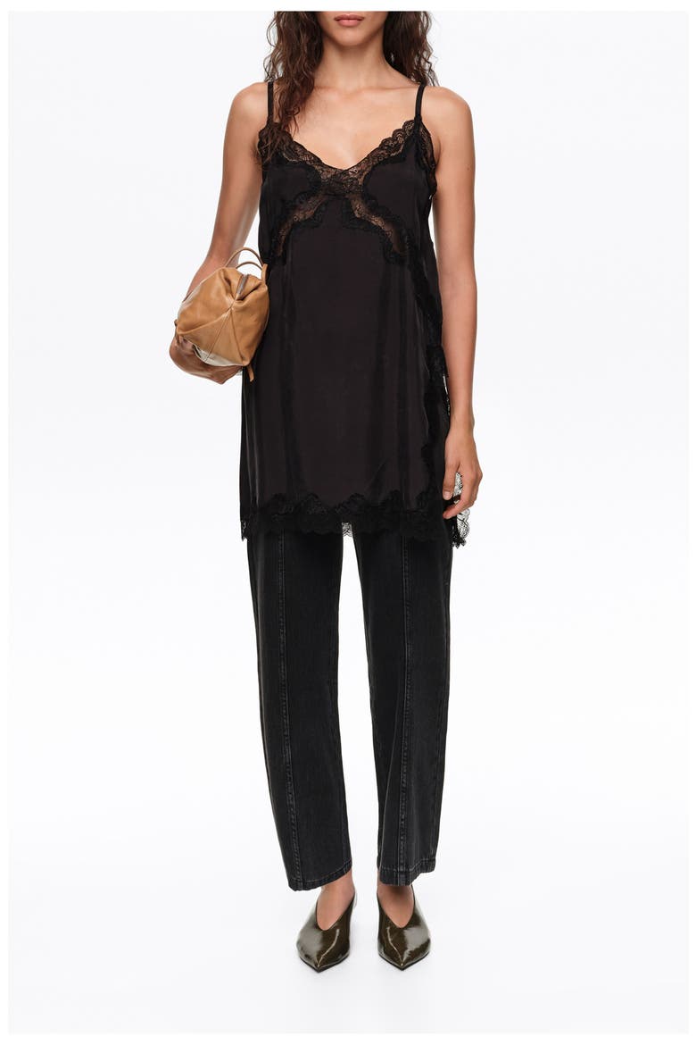 Straight Cropped Denim Trousers, Alternate, color, DENIM