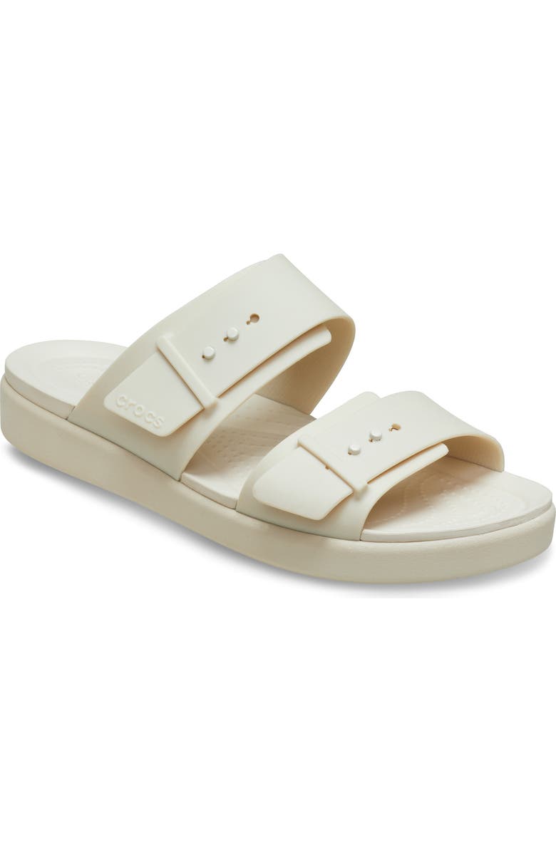 CROCS Brooklyn Wedge Slide Sandal, Main, color, Sandstone