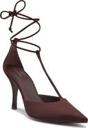 Reformation Stassie Ankle Wrap Pointed Toe Pump