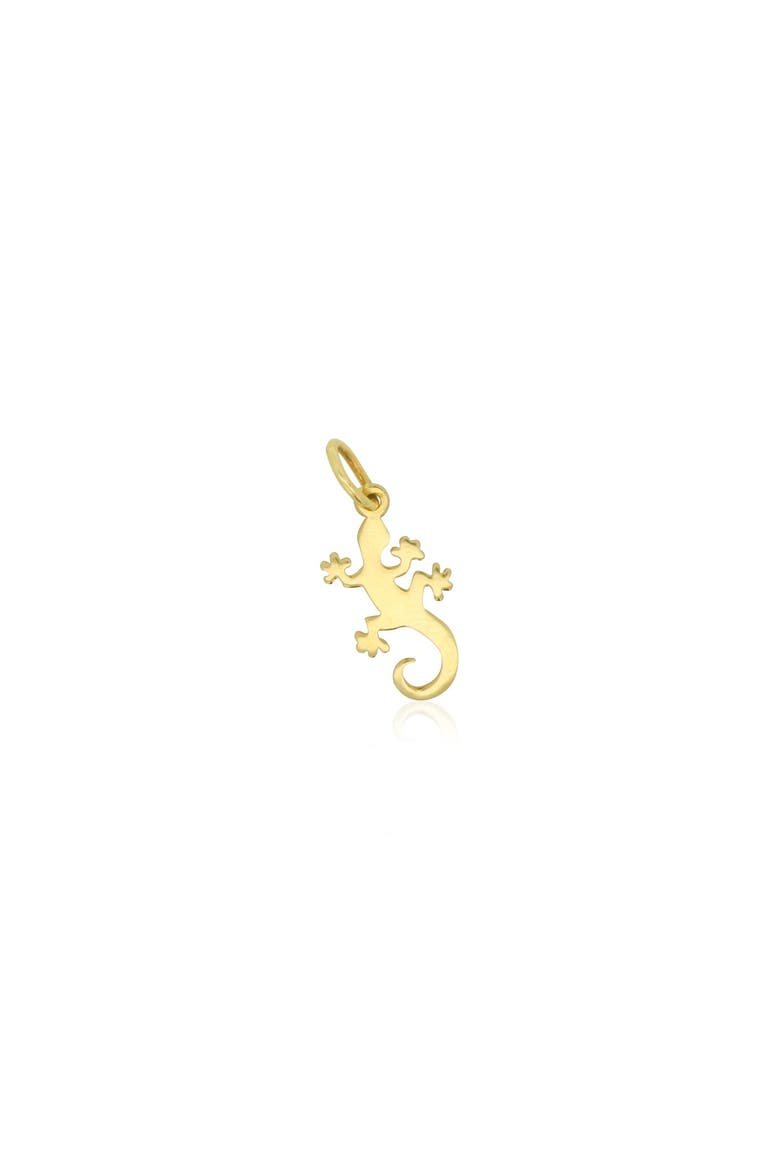 Mini Gold Lizard Charm, Main, color, Yellow Gold