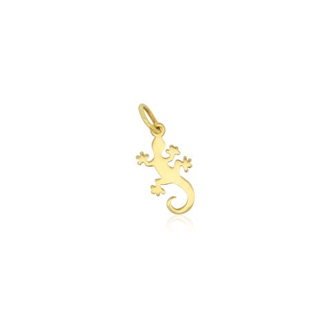 Mini Gold Lizard Charm