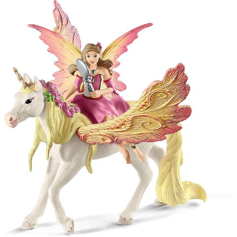 Bayala Fairy Feya With Pegasus Unicorn, 3 Piece Figurine Playset, Kids